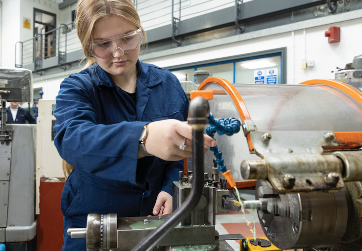 Female Engineer working