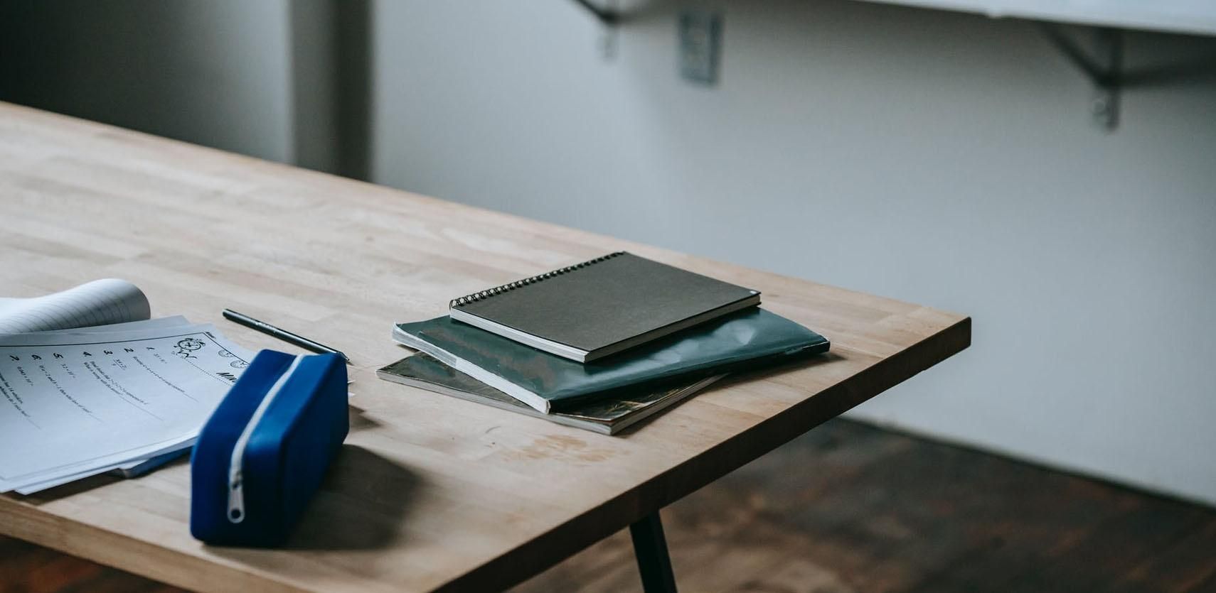 stationary on desk